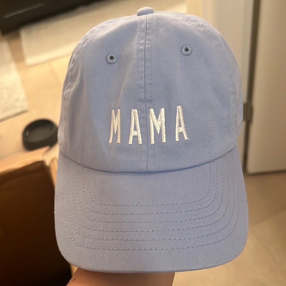 Mama baseball hat blue